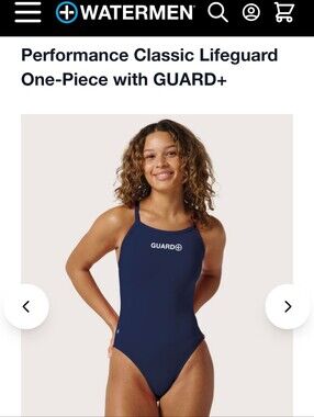 Watermen Performance Classic Lifeguard One-Piece with GUARD+